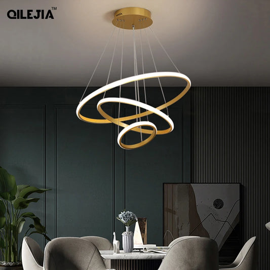Cosy - Round Shape Gold Coffee Chandelier-Cosy Home Collection’s